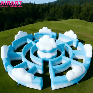 Novedosa estructura inflable de laberinto de nubes para parques infantiles, carpa inflable de laberinto personalizada para eventos de juegos infantiles - Product Image 3