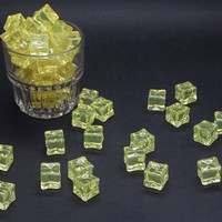 1.8CM glaçons artificiels transparents ne brillent pas jardin aquarium cour décoration bureau ornements bricolage ornements