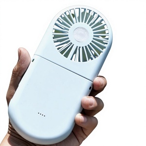 مروحة تبريد محمولة تعمل بالطاقة عبر USB للاستخدام الخارجي، قابلة للطي وقابلة للتركيب على الطاولة، هدية للفتيات، تتميز بثلاث سرعات للرياح، مصنوعة من البلاستيك. - Product Image 4