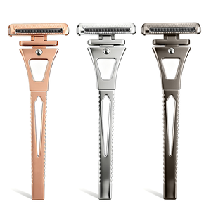 Maquinilla de Afeitar Manual Clásica para Hombre, Maquinilla de Afeitar de Seguridad de Acero Inoxidable con Cuchilla Afilada de Varias Capas - Product Image 2