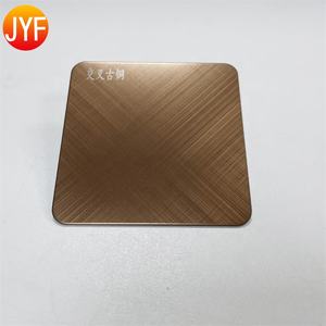 H4024 lamiera di acciaio inossidabile 304 colori lamiera di acciaio inossidabile spazzolata colore ottone - Product Image 3