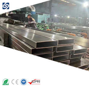 Tuyaux en <span class=keywords><strong>acier</strong></span> inoxydable rectangulaires soudés à froid AISI 201 304 316L Acero Inoxidable ERW brillants - Product Image 1