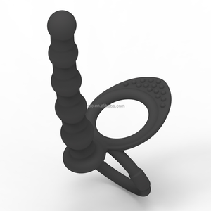 SacKnove 54021 New Double Ring Silicone Pull Beads g <strong>Point</strong> Back Court Female Male Prostate Adult Sex Toys Anal Dilator for <strong>Men</strong> - Product Image 4
