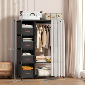 Cintres dorés pour vêtements, ensemble de rangement de luxe antidérapant en velours - Product Image 4
