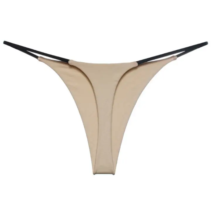 Heißer Verkauf Mädchen Höschen reine Farbe T zurück Tanga Hipster Spandex Tanga für Frauen nahtlose G String Slips