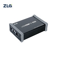 ZLG USBCANFD-400U Antarmuka USB-ke-CAN FD Portabel 4-Saluran Berbahan Logam untuk Analisa CAN FD Otomotif dan Industri