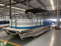 Müjde tekne eğlence duba 15FT-29FT kabin cruiser lüks yat alüminyum yüzen bot