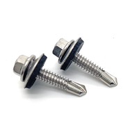 Vis autoperceuse Sidebo DIN7504N en acier inoxydable SC304/SS316, classe 6 et 8, avec rondelle plate et filetage fin
