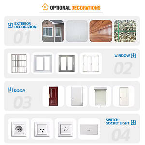 Villa de luxe moderne, maison préfabriquée modulaire de 20 pieds, 40 pieds, petite maison mobile, chambre de grand-mère extensible, conteneur, maison avec 2, 3, 4 chambres - Product Image 5