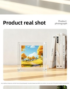 Cadre magnétique autoportant incassable pour photos de famille, format personnalisé 2x3 4x4 5x7 pouces, compatible <span class=keywords><strong>Polaroid</strong></span> Instax Mini - Product Image 2