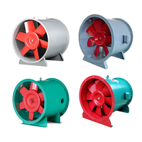 HTF-(A) Ventilateur d'extraction de fumée de feu à flux axial pour la ventilation commerciale et industrielle