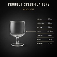 Verre moderne de style Instagram à pied court pour Americano glacé, boissons spéciales et jus de fruits, portable, monocouche