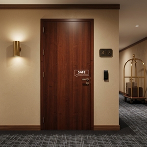 Porte Interne Ignifughe in Legno Yonking, Insonorizzate, per Casa e Hotel, Porte Tagliafuoco per Interni - Product Image 1