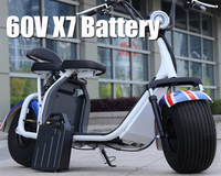 Paket Baterai LiFePO4 Solid State 18650 1440WH 60V 24AH untuk Sepeda Motor Listrik Ccitycoco, 6000 Siklus, untuk Penggantian