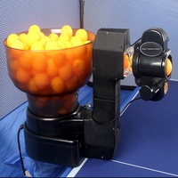 Robot de tennis de table Konford, machine de ping-pong avec télécommande, ping-pong automatique Pro-Spin pour l'entraînement avec un jeu de balles de 40 mm+