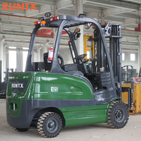 Chariot élévateur électrique compact de 2,5 tonnes avec batterie au plomb-acide complète, hauteur de levage personnalisable et pince de poussée-tirage