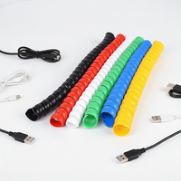 Protector de Cables en Espiral de PP, Reforzado con 30% de Fibra de Vidrio, Funda Protectora de Alta Resistencia
