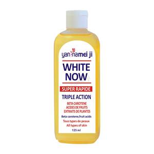 Aceite Corporal Aclarante Triple Acción WHITE NOW de 125 ml, Beta Arbutina, Colágeno de Caracol, Aclaramiento Rápido de Nudillos y Codos Oscuros, Aceite de Masaje - Product Image 1