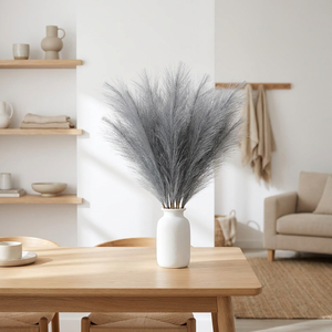 Arreglo de Hierba de <span class=keywords><strong>Pampas</strong></span> Artificial Tender Epoch de 55 cm, Tallos de Hierba Esponjosos de Alta Simulación, Estilo Boho <span class=keywords><strong>Chic</strong></span> para el Hogar y Bodas - Product Image 4