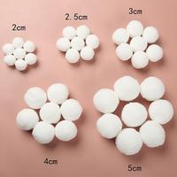 1000 pièces/sac doux pompon moelleux doux boule colorée haute élastique boule bricolage Polyester 2.5cm pompons boule en peluche pour chaussures accessoires