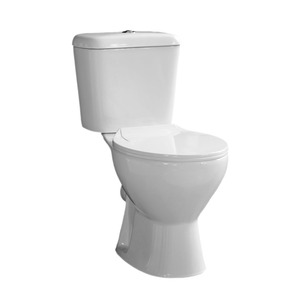 <span class=keywords><strong>WC</strong></span> à deux pièces à chasse directe, siphon en P, sortie horizontale 180 mm, sanitaires en céramique pour projets de construction et résidentiels - Product Image 1