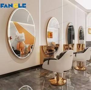 Internet populaire <span class=keywords><strong>LED</strong></span> <span class=keywords><strong>Miroir</strong></span> de salon pour salon de coiffure Simple Barber Shop Landfall <span class=keywords><strong>Miroir</strong></span> de cheveux <span class=keywords><strong>Miroir</strong></span> de magasin de coiffure - Product Image 5
