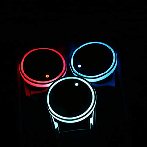 Posavasos con Sensor de Vibración y Carga USB, 7 Colores Cambiantes, Luminoso RGB, para Coche y Bar, LED - Product Image 2