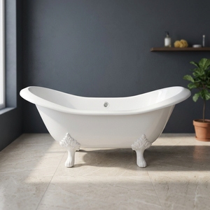 Freestanding Copper Claw Foot Bathtub Irregular Oval Metal <b>Bath</b> <b>Tub</b> <b>for</b> Home Villa Bathroom - Product Image 6