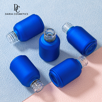 Vente en gros de flacons de vernis à ongles UV bleus vides de 6 ml avec bouchon et pinceau
