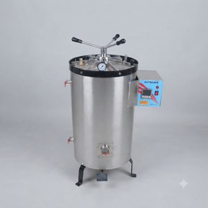 เครื่องนึ่งฆ่าเชื้อแบบแนวตั้ง Sri Sai Scientific 75 ลิตร – เครื่องนึ่งฆ่าเชื้อด้วยไอน้ำสแตนเลสควบคุมด้วยไมโครโปรเซสเซอร์ - Product Image 1