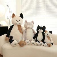 Penjualan Langsung Pabrik Mainan Kucing Plush dengan Isian Jelly Panas yang Dapat Diisi Ulang, Mainan Kucing Plush Besar 110cm, Boneka Kucing Besar