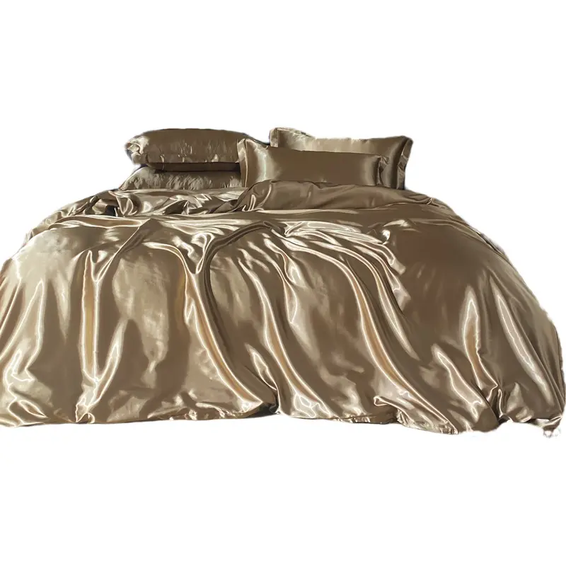 Wholesale luxury silk bed linen sheet silk duvet bedding quilt