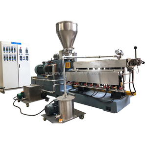 Film Plastik Output Tinggi ABS PC PA PP PE Masterbatch Serat Kaca Paralel Sekrup Kembar Garis Daur Ulang Pelletisasi - Product Image 2