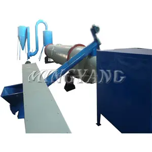 China buena eficiencia Industrial tambor rotatorio horno de aire caliente de afeitar de madera Chips secador de serrín máquina de secado para la venta