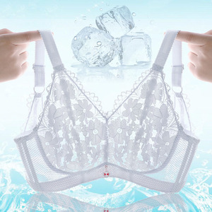 C cup để f cup cộng với Kích thước hoa ren trong suốt siêu mỏng dây miễn phí đẩy lên có thể điều chỉnh Racerback để ngăn chặn một thẳng thắn áo ngực - Product Image 3