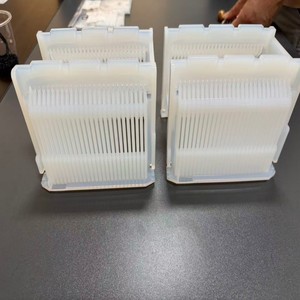 Support de plaquettes PFA, <span class=keywords><strong>Panier</strong></span> de nettoyage de plaquettes en fluoroplastique, Cassette de plaquettes en fluoroplastique pour les procédés de gravure et de nettoyage - Product Image 4