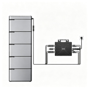 Sistema de Almacenamiento de Energía <span class=keywords><strong>con</strong></span> Batería de Litio, Kit Solar Fotovoltaico Monocristalino para Balcón <span class=keywords><strong>con</strong></span> Inversor de Onda Sinusoidal Pura - Product Image 2