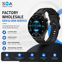 Reloj Inteligente Deportivo Redondo Personalizado al por Mayor de Fábrica con Llamadas Bluetooth, Resistencia al Agua IP67 para Uso Diario y Seguimiento de Salud para Venta Minorista