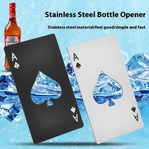 Sáng tạo thép không gỉ phong cách Thẻ mở chai mini spades thiết kế nhà thanh sử dụng phong cách Soda rượu bia mở Logo - Product Image 2