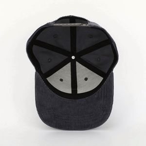 Casquette Snapback Unisexe Personnalisée 6 Panneaux en Velours Côtelé avec Logo Brodé de Haute Qualité, Visière Plate, Style Hip Hop – Grande Vente - Product Image 6