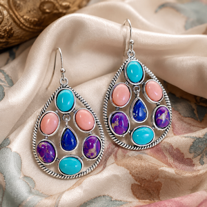 Orecchini Vintage Bohémien a Goccia per Donne, Stile Colorato per Uso Quotidiano, Accessori per Orecchie - Product Image 2