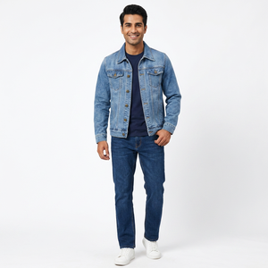 Meilleures ventes Vestes en jean pour hommes Conception personnalisée 100% coton Prix de gros bon marché pour l'hiver - Product Image 1