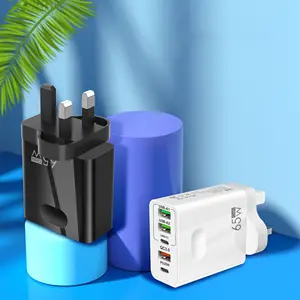 סיטונאי רב תכליתיים 65w מטען מהיר uk סוג usb-c טלפון מתאם חשמל קיר מהיר מתאם עבור iphone