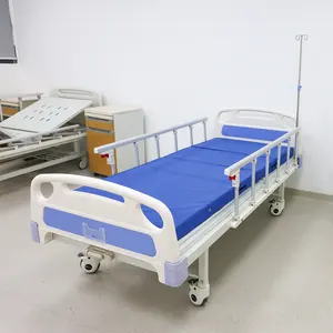 YX-D-2(A1) 1 ranjang rumah sakit engkol kasur perawatan Manual tempat tidur medis untuk klinik rumah sakit dan desain engkol