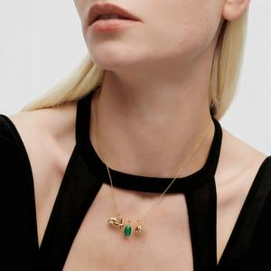 Diseño creativo de cobre galvanizado DIY joyería hecha a mano encantos pequeño pingüino gato motocicleta casco forma COLLAR COLGANTE - Product Image 4