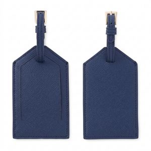 Étiquette de bagage en cuir PU à carreaux, résistante à l'eau, avec logo personnalisé, multicolore, tendance, vente en gros, nouveauté, meilleure vente - Product Image 1
