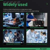 Comprobador de Transistores Portátil LCR-AR1, Medidor LCR, Prueba Automática de MOSFET, Diodos, Resistencias, Condensadores, Inductores, Comprobador de Componentes Electrónicos