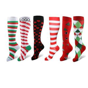 면 소재 등산용 대나무 섬유 남성용 고급 드레스 양말 사이클링 압박 튜브 맞춤 로고 양말 - Product Image 1