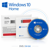 Clé de licence authentique Windows 10 Home avec DVD d'installation, emballage de vente au détail, logiciel d'exploitation système original, livraison rapide