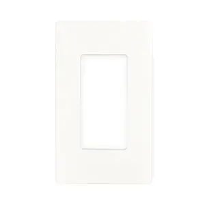 Gran oferta, placa de pared Jumbo americana, cubierta de salida de placa de interruptor de pared de 1 Banda, placa de pared sin tornillos, cubierta de enchufe de pared con lista UL